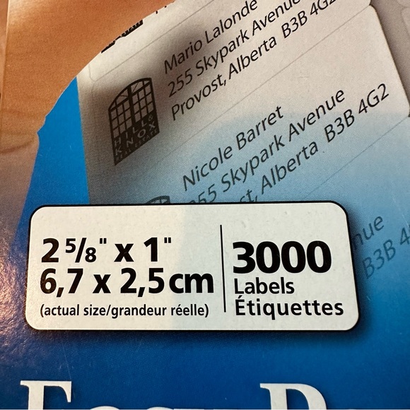 Avery labels assorted partial packages - Picture 9 of 9